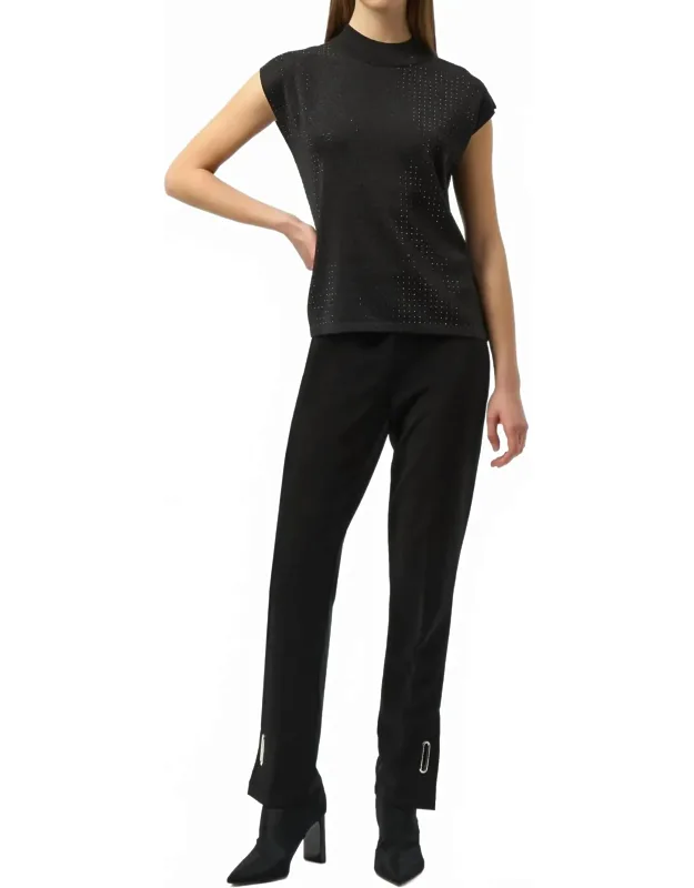 High Neck Pullover Top
