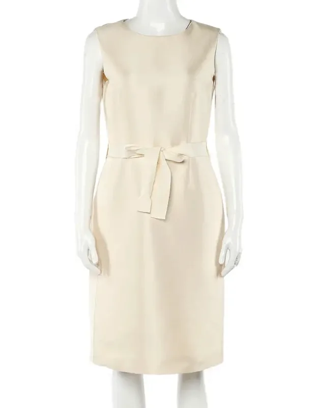 Sleeveless Belted Dress