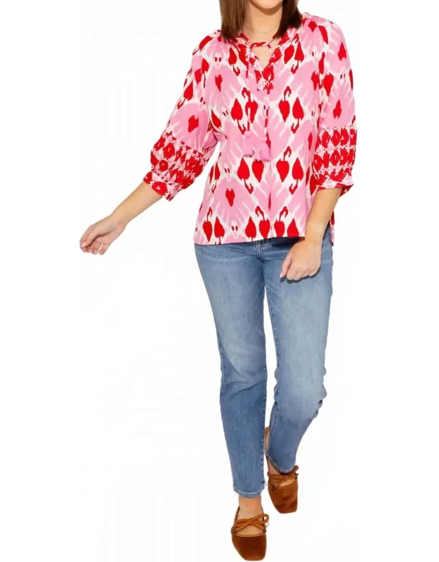Ikat Your Heart Top
