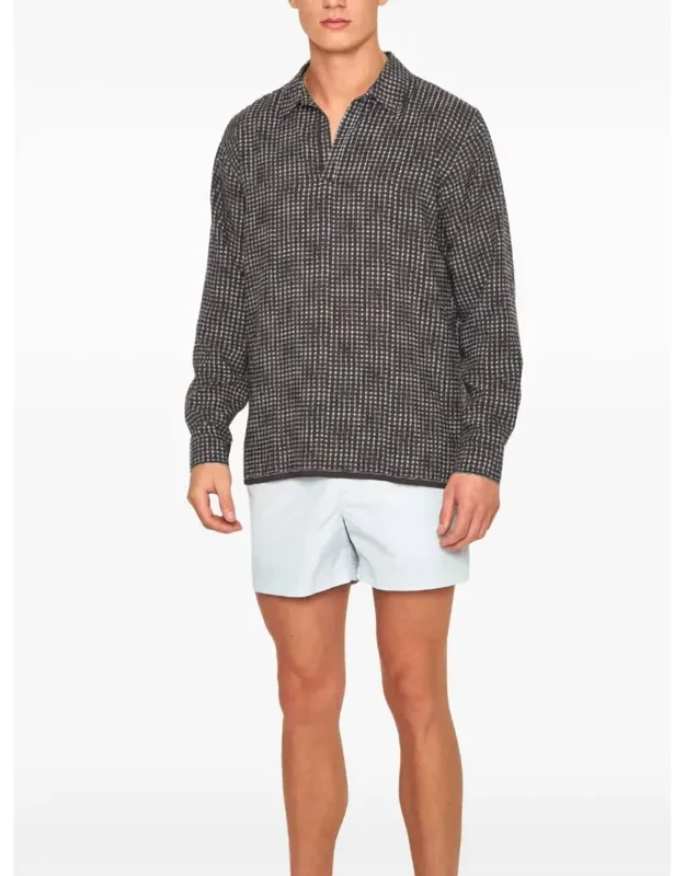 Ridley Tiescape Shirt In Truffle/light Sky Pool