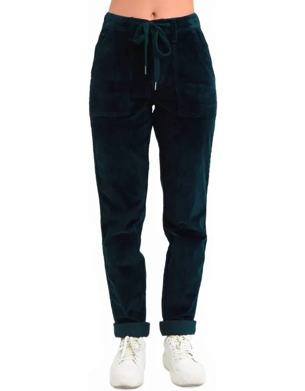 High Rise Corduroy Cuffed Joggers