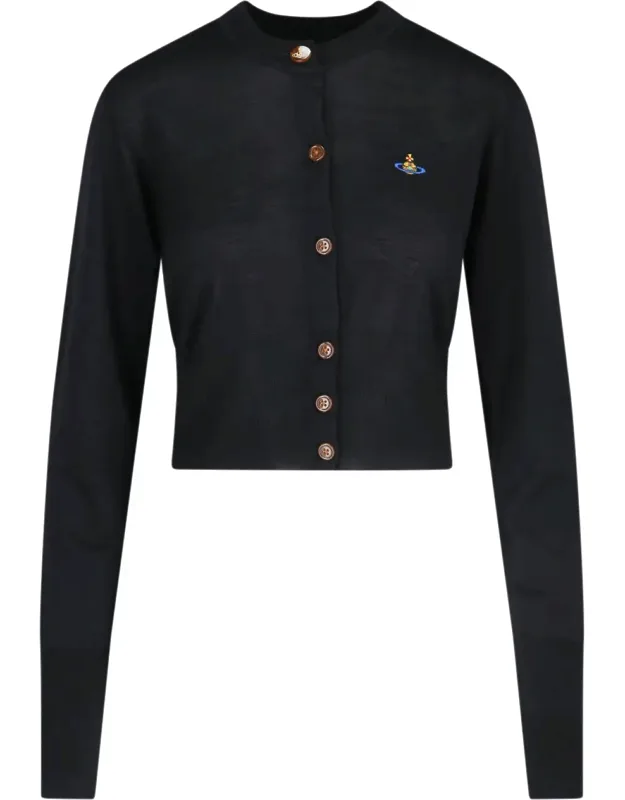 Logo Crop Cardigan