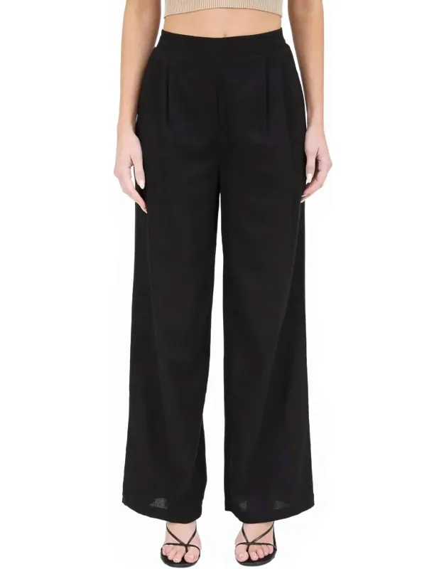 High Waisted Front Pleat Pants