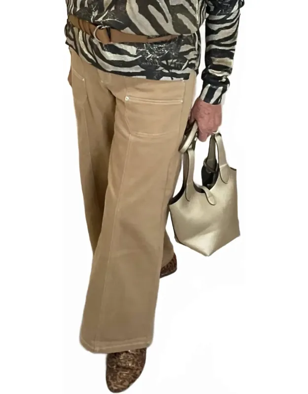 Twill Wide Leg Pants