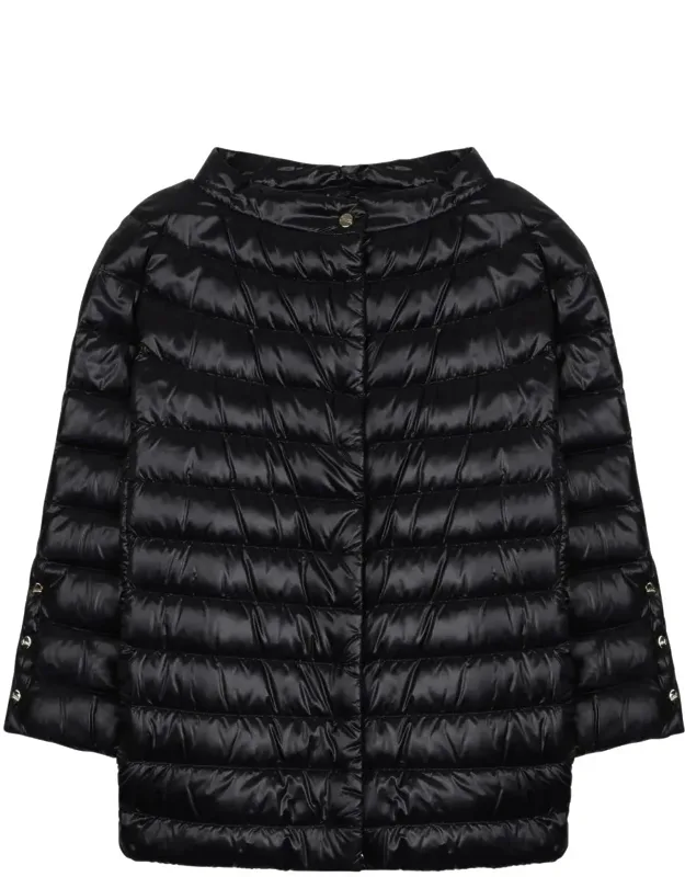 Padded Jacket With Horizontal Quilting