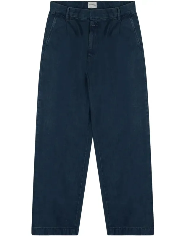 Relaxed Wide-leg Denim Pants