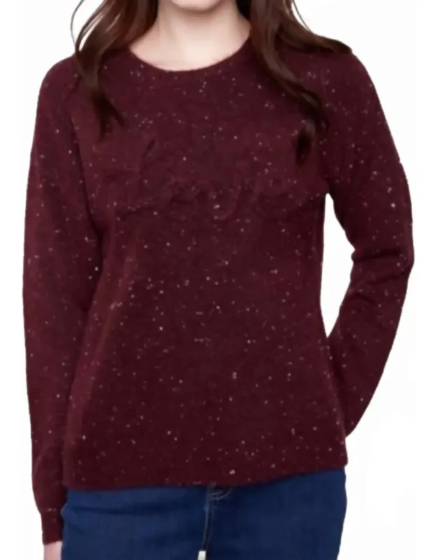 Braided Love Crew Neck Sweater