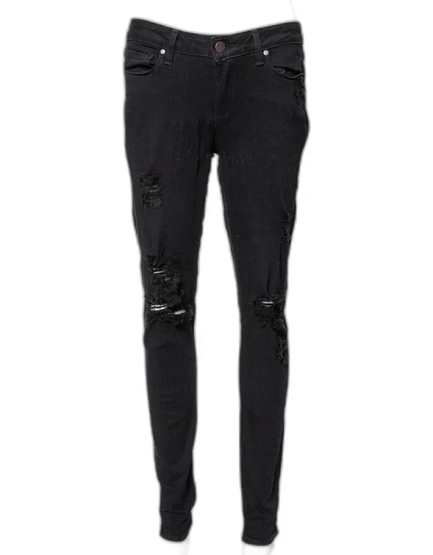 Ultra Skinny Distressed Denim Jeans
