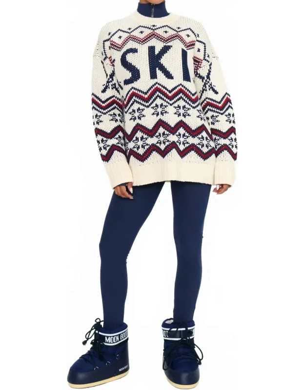 Ski In Sweater