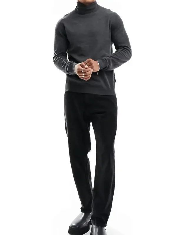 Knitted Roll Neck Sweater