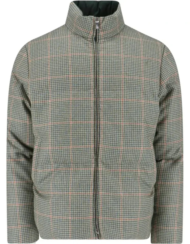 Houndstooth Reversible Down Jacket