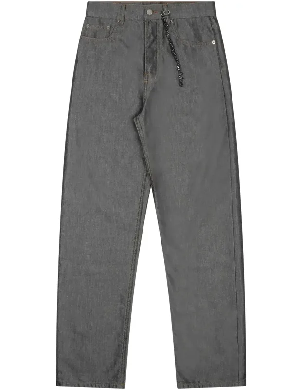 Straight-leg Denim Trousers