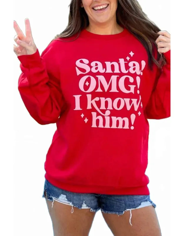 Santa Omg Graphic Tee