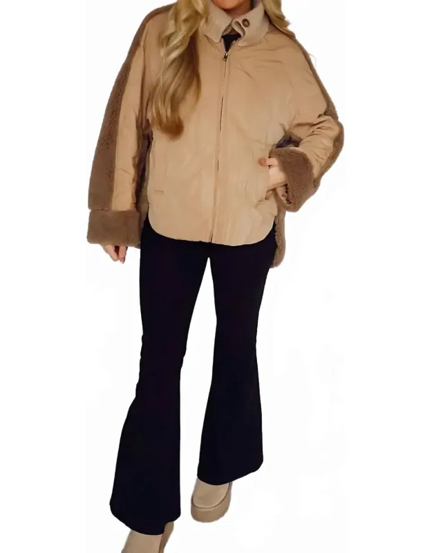 Quilted Sherpa Jacket