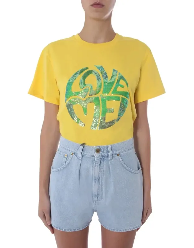 Sequin Crew Neck T-shirt