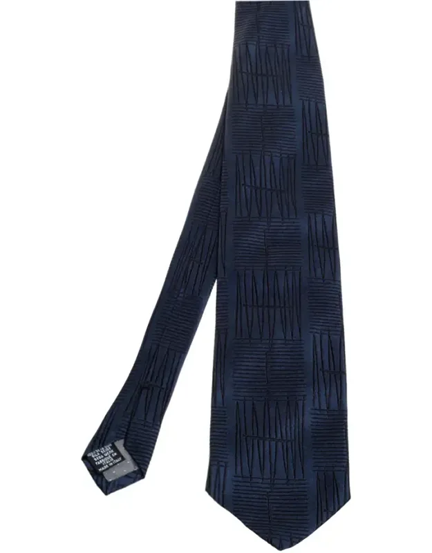 Embroidered Silk Tie