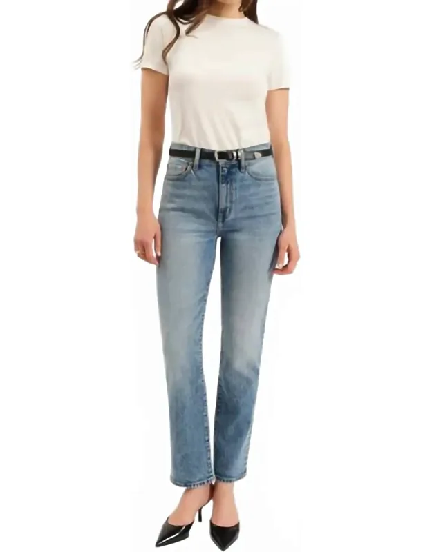 Smarty High Rise Slim Straight Pants