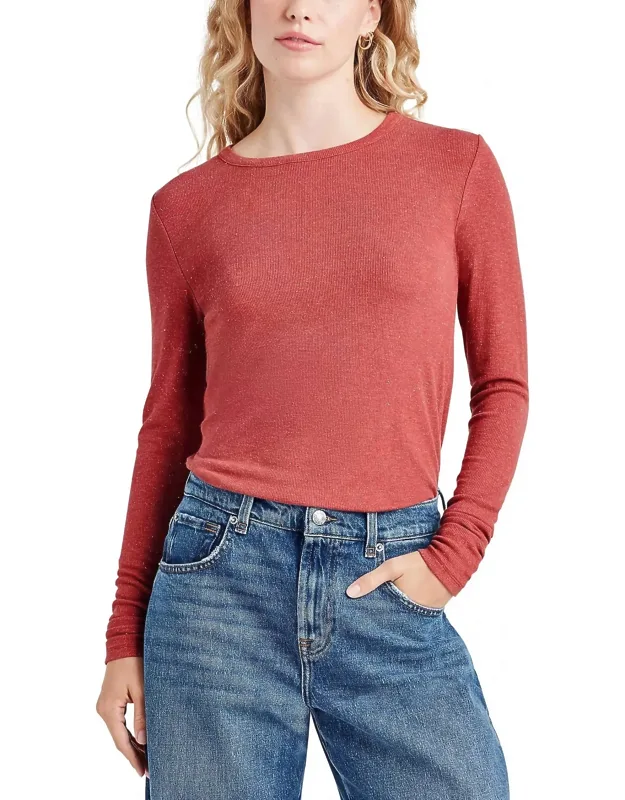 Isabella Shimmer Long Sleeve Tee