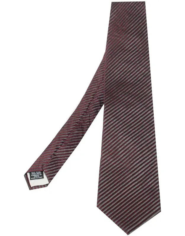 Striped Silk Jacquard Tie