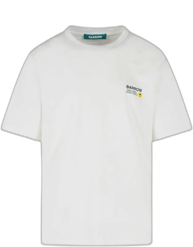 Barrow T-shirt With Ribbed Crew Neck And Comfortable Fit