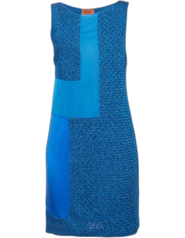 Lurex Knit Sleeveless Mini Dress