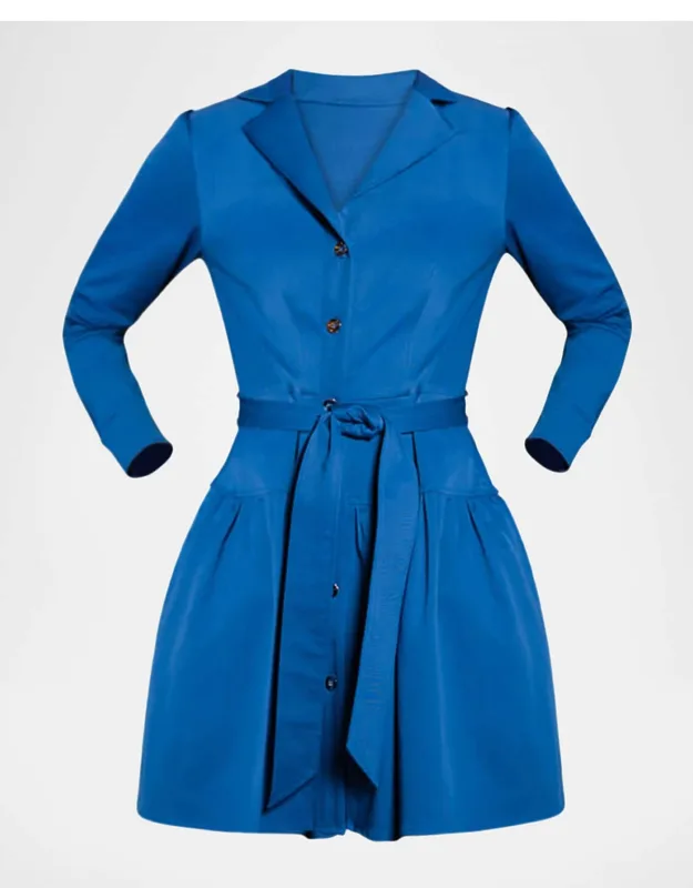 Belted Flounce Mini Dress
