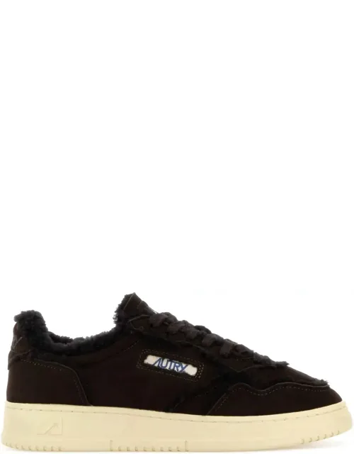 Chocolate Suede Medalist Sneakers