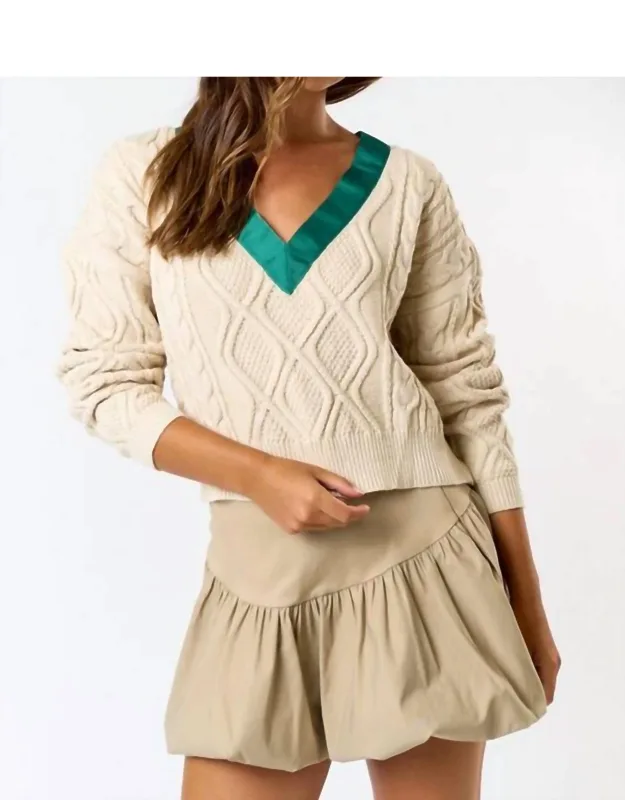 Ribbon Knit Sweater