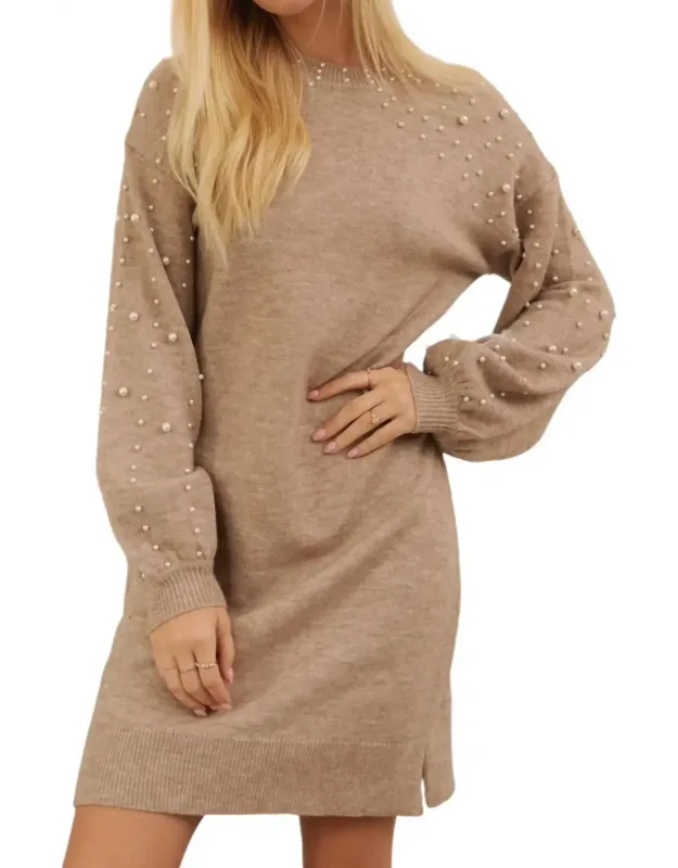 Pearl Point Sweater Dress