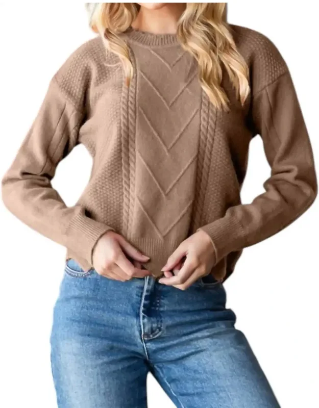 Zig Zag Hem Sweater