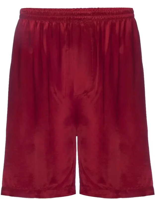 Satin Boxers With Faux Fly