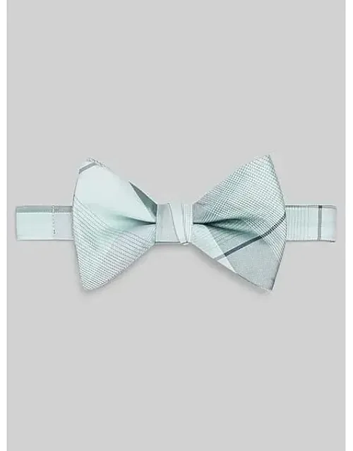 Refined Plaid Pre-tied Bow Tie