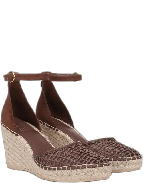 Idalia Espadrille Wedge Sandals 9.0 M Slip On Fit, Round Toe, Ankle Strap, 3.375 Inch Wedge Heel