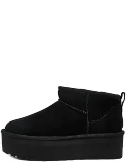 Ugg Classic Ultra Mini Platform Boots With Smooth Suede Upper And Distinctive Style