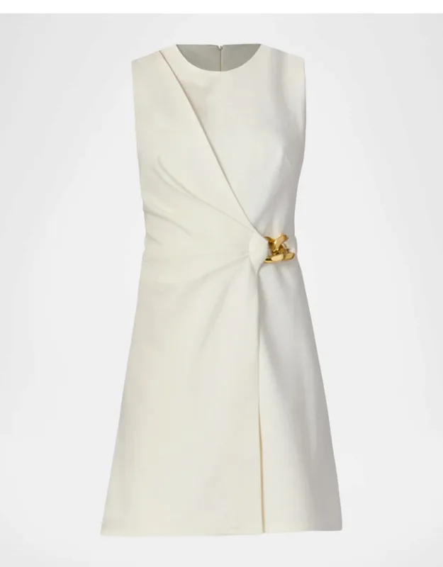 Chain-embellished Ponte Mini Dress