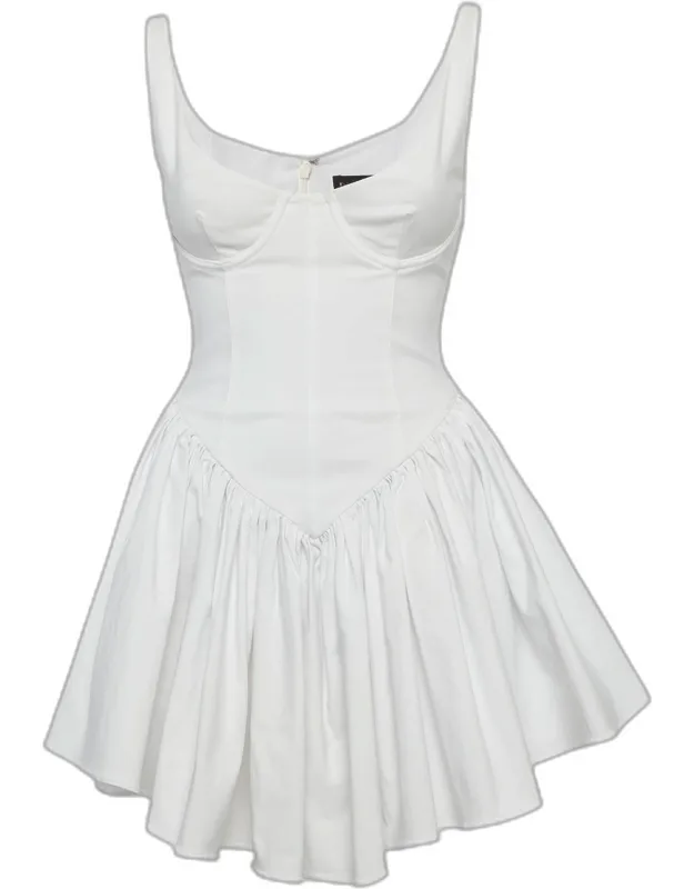 Stretch Crepe Corset Mini Dress