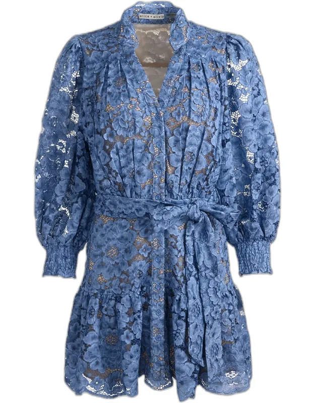 Floral Lace Shirtdress