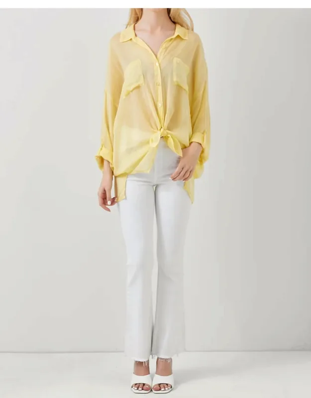 Butter Cup Tie Top