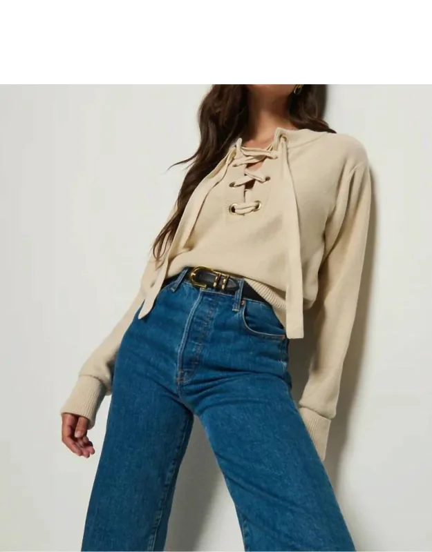 Ribbed Neck Sweater