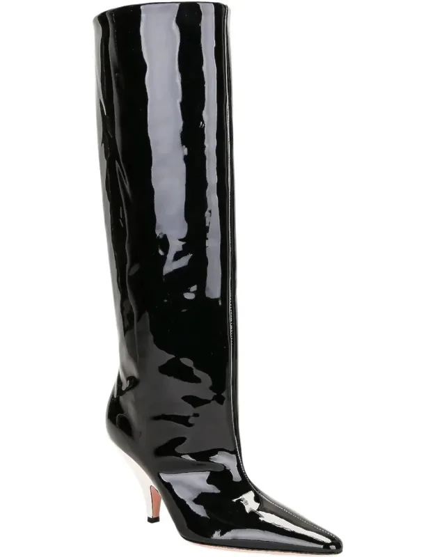 Kika Patent Leather Knee High Boots