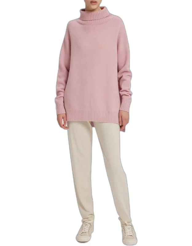 Funnel-neck Cashmere Sweater
