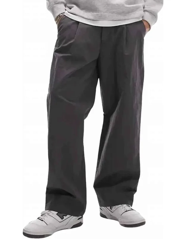 Wide Leg Paper Bag Trousers