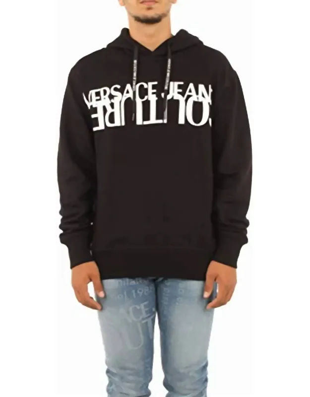 Logo Hooded Pullover Sweatshirt