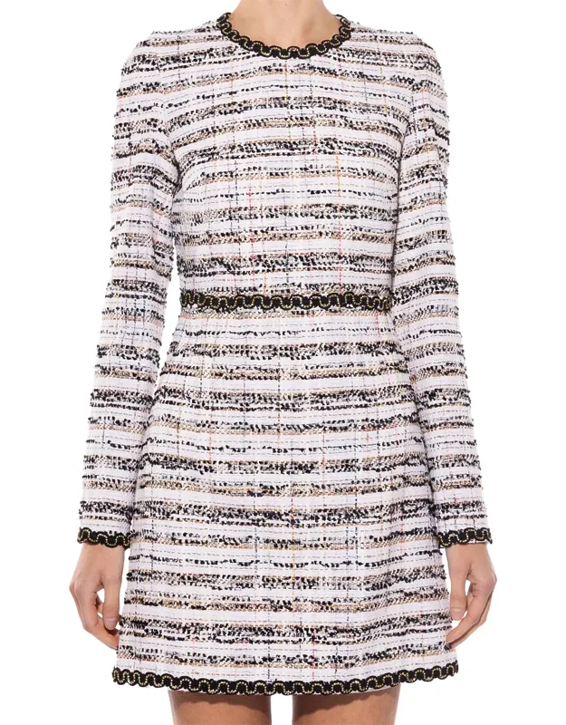 Boucle Long Sleeve Dress