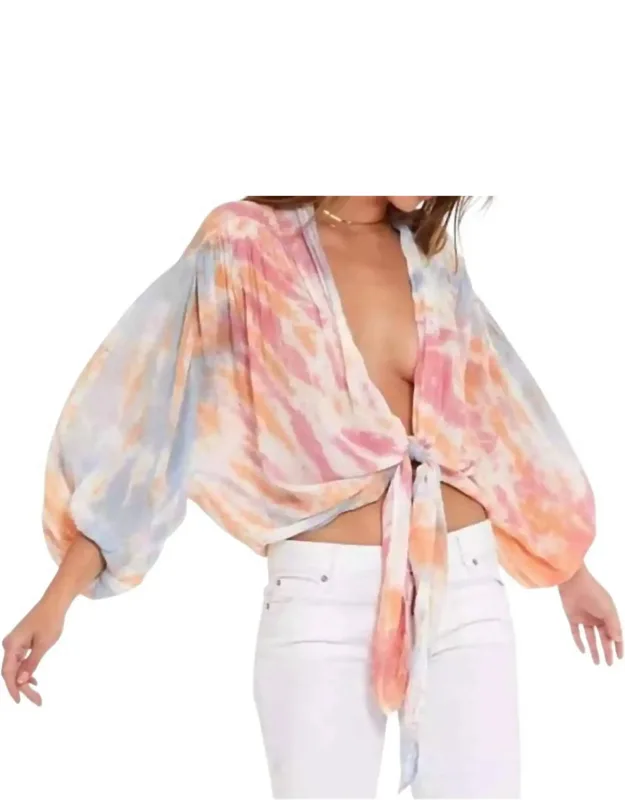 Carmen Tie Dye Blouse