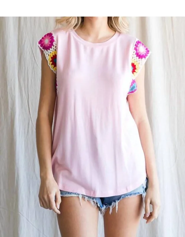 Crochet Sleeve Top