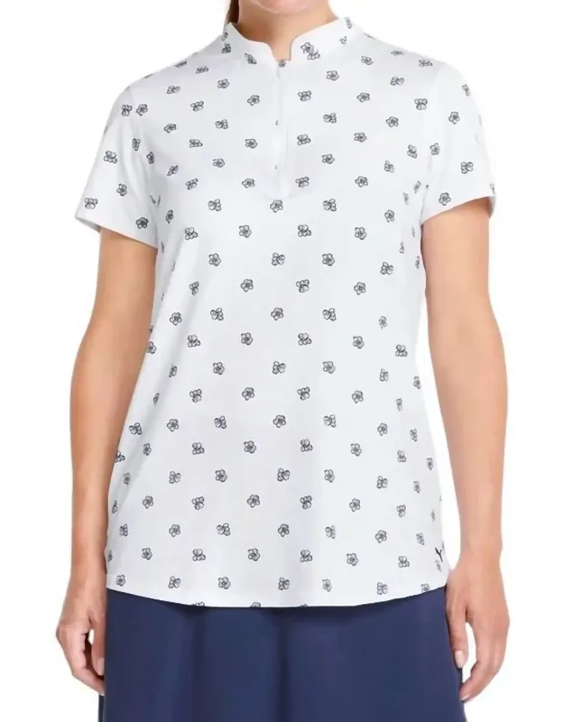 Hibiscus Golf Polo Shirt