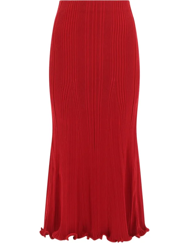 Viscose Midi Skirt