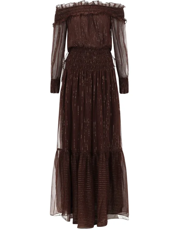 Dress With Ruffles And Flounces