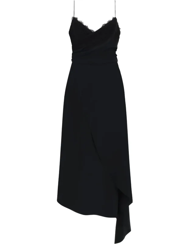 Midi Dress With Lace